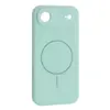 MR4_151984 Чохол silicone case full camera fine ring magsafe для iphone 17 air light cyan 