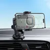 БЕЗДРОТОВИЙ АВТОМОБІЛЬНИЙ ЗАРЯДНИЙ ПРИСТРІЙ HOCO HW32 CROWN PUSH-TYPE WIRELESS CHARGING CAR HOLDER (CENTER CONSOLE), ЧОРНИЙ METAL