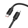 КАБЕЛЬ PD HOCO X115 SURPASS 240W FAST CHARGING DATA CABLE C TO C 1M, ЧОРНИЙ