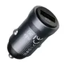 АВТОМОБІЛЬНИЙ ЗАРЯДНИЙ ПРИСТРІЙ HOCO Z62 ENERGY SINGLE-PORT QC3.0 CAR CHARGER METAL, СІРИЙ