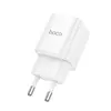 МЕРЕЖЕВИЙ ЗАРЯДНИЙ ПРИСТРІЙ HOCO C146A CHARM SINGLE PORT PD20W CHARGER, БІЛИЙ