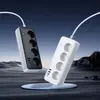 МЕРЕЖЕВИЙ ПОДОВЖУВАЧ HOCO AC22 SUNLIGHT 4-BIT (PD30W, 1C3A) DESKTOP SOCKET (EU, GER), (L=3M), ЧОРНИЙ