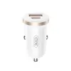 АВТОМОБІЛЬНИЙ ЗАРЯДНИЙ ПРИСТРІЙ XO CC56 MINI CAR CHARGER USB-A, TYPE-C SINGLE PORT 30W, SIMULTANEOUS 5V3A, БІЛИЙ
