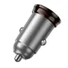 АВТОМОБІЛЬНИЙ ЗАРЯДНИЙ ПРИСТРІЙ HOCO NZ16B RIGOROUS PD45W (2C) CAR CHARGER METAL, СІРИЙ
