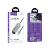 ХАБ HUB HOCO HB1A 4IN1 CONVERTER (USB TO USB2.0*4) METAL, СІРИЙ