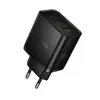 МЕРЕЖЕВИЙ ЗАРЯДНИЙ ПРИСТРІЙ HOCO N75 GRANDE 65W (2C1A) CHARGER (EU), ЧОРНИЙ