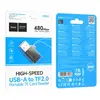 ПЕРЕХІДНИК HOCO HB53 USB MINI TF CARD READER 2.0, ЧОРНИЙ