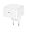 МЕРЕЖЕВИЙ ЗАРЯДНИЙ ПРИСТРІЙ HOCO C161A SPEED SINGLE PORT PD40W CHARGER, БІЛИЙ