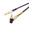 КАБЕЛЬ AUX AUDIO HOCO UPA02 БОКОВОЙ 1M, ЧОРНИЙ