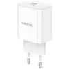MR3_196619 Мережевий зарядний пристрій borofone ba81a 1usb-c pd, qc 20w білий 