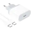 MR3_199999 Мережевий зарядний пристрій apple 25w type-c, кабель pd type-c to type-c, білий 
