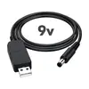 MR3_253617 Кабель usb-dc живлення для роутера від powerbank 9v, з перетворювачем, чорний 