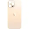 MR3_333187 Задня кришка (скло) iphone 13 pro gold (small hole), сервісний оригінал 