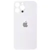 MR3_333190 Задня кришка (скло) iphone 13 pro silver (small hole), сервісний оригінал 