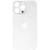 MR3_333202 Задня кришка (скло) iphone 14 pro max silver (small hole), сервісний оригінал 
