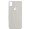 MR3_103186 Задня кришка (скло) iphone xs silver (big hole) 