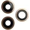 MR3_108703 Скло камери для iphone 12 pro, з рамкою gold (комплект 3шт.) 