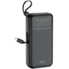 MR3_320653 Зовнішній акумулятор (power bank) xo pr279 20000mah 2usb, кабели type-c, lightning, usb, micro-usb black 