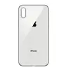 MR3_102745 Задня кришка (скло) iphone xs max silver (big hole) 