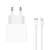 MR3_106835 Мережевий зарядний пристрій apple 20w type-c, кабель pd type-c to lightning, білий 