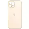 MR3_108200 Задня кришка (скло) iphone 12 pro gold (big hole) 