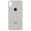 MR3_102136 Задня кришка (скло) iphone x silver (big hole) 
