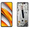 MR3_111080 Дисплей poco f3, mi 11x, mi 11i (2021), redmi k40, з сенсором, та рамкою arctic білий сервісний оригінал 