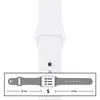 MR3_116100 Ремінець силіконовий для apple watch 38, 40, 41mm розмір s (09) білий 