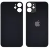 MR3_120015 Задня кришка (скло) iphone 12 mini black (big hole), сервісний оригінал 