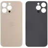 MR3_120052 Задня кришка (скло) iphone 14 pro max gold (big hole), сервісний оригінал 