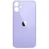 MR3_120948 Задня кришка (скло) iphone 12 пурпуровий (big hole) 