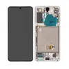 MR3_107114 Дисплей samsung sm-g991 galaxy s21, з сенсором, та рамкою phantom білий сервісний оригінал 