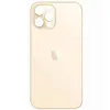 MR3_108180 Задня кришка (скло) iphone 12 pro max gold (big hole) 