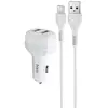 MR3_115612 Авто зарядний пристрій hoco z36 2usb, кабель micro-usb білий 