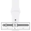 MR3_116099 Ремінець силіконовий для apple watch 38, 40, 41mm розмір l (09) білий 