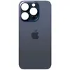 MR3_120673 Задня кришка (скло) iphone 15 pro blue titanium (big hole), сервісний оригінал 