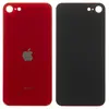 MR3_120949 Задня кришка (скло) iphone se (2020) red (big hole) 