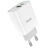 MR3_123565 Мережевий зарядний пристрій hoco c80a (1usb 3a qc3.0, 1 pd type-c 20w) білий 