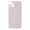 MR3_116543 Задня кришка (скло) iphone 13 mini pink (big hole) 