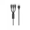 MR3_117547 Кабель combo hoco x14 times speed 3in1 (lightning, micro-usb, type-c), 1m black 