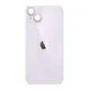 MR3_118178 Задня кришка (скло) iphone 14 пурпуровий (big hole) 
