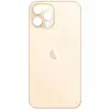 MR3_120020 Задня кришка (скло) iphone 12 pro max gold (big hole), сервісний оригінал 