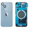 MR3_120379 Задня кришка (скло) iphone 14 plus blue, сервісний оригінал у зборі на рамці 