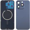 MR3_120689 Задня кришка (скло) iphone 15 pro max blue titanium, сервісний оригінал у зборі на рамці 