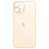 MR3_121756 Задня кришка (скло) iphone 12 pro max gold (small hole), сервісний оригінал 