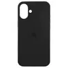 MR3_122365 Чохол silicone case для iphone 16 (18) black (закритий низ) PRC