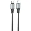 MR3_118252 Кабель pd type-c to lightning hoco x86 spear 3a 20w 1m black HOCO