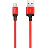 MR3_118287 Кабель usb hoco x14 times speed micro-usb 2a 1m red 