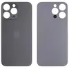 MR3_120053 Задня кришка (скло) iphone 14 pro max space black (big hole), сервісний оригінал 