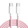 MR3_120890 Кабель pd type-c to type-c apple woven charge cable, 1m рожевий (без пак) 